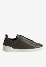 ZEGNA Triple Stitch Secondskin Low-Top Sneakers Gray LHOTA-S5207Z-ARL_TS