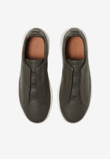 ZEGNA Triple Stitch Secondskin Low-Top Sneakers Gray LHOTA-S5207Z-ARL_TS