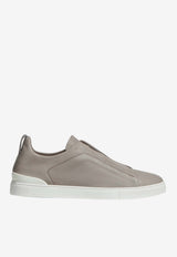 ZEGNA Triple Stitch Secondskin Low-Top Sneakers Gray LHOTA-S5207Z-OYS_TS