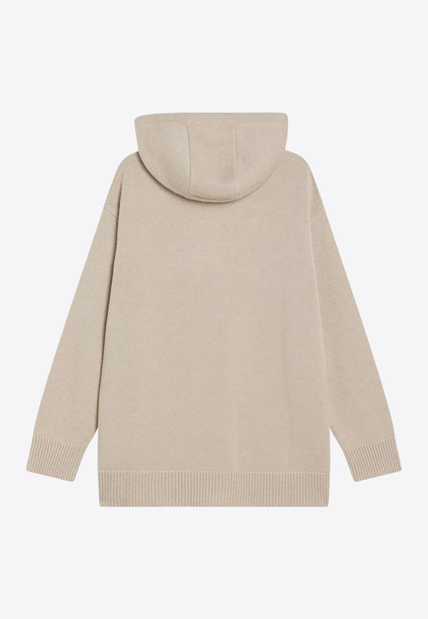 Max Mara Wool and Cashmere Hooded Sweater LIANAWO/R_MAXM-006