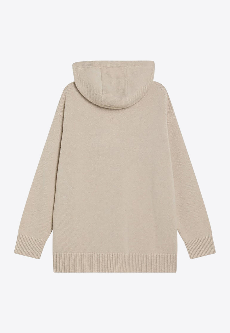 Max Mara Wool and Cashmere Hooded Sweater LIANAWO/R_MAXM-006