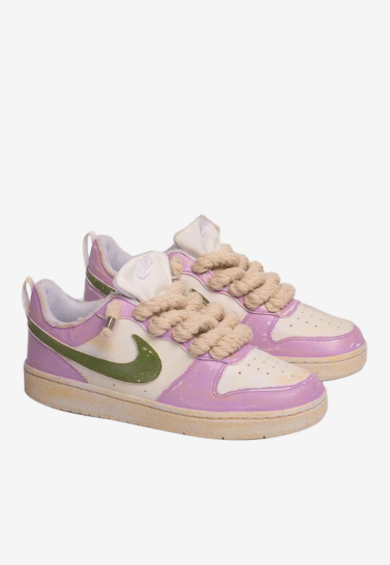 SEDDYS Nike Court Borough Low-Top Sneakers Purple LILAC GREEN_LILAC