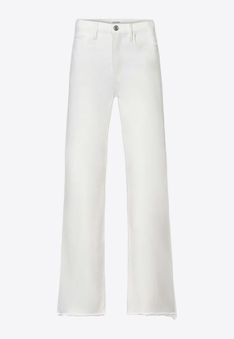 Frame Denim Le Jane Wide-Leg Jeans White LJNARF470WHITE