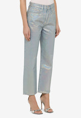 Frame Hologram Cropped Jeans LJNC510CDE/O_FRAME-HOLO