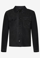 Tom Ford Suede Leather Jacket LJS001-LMS003S23 LB999 Black