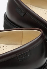 Loewe Blaze Leather Loafers Brown LLSB290X01LE/P_LOEW-3110