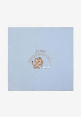 Dolce & Gabbana Kids Babies Leopard and Boat Print Interlock Blanket Multicolor LNJA88 G7PNK S9000