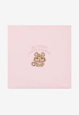 Dolce & Gabbana Kids Baby Girls Leopard with Bow Interlock Blanket Multicolor LNJAE7 G7PNO S9000