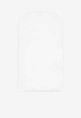 Dolce & Gabbana Kids Baby Boys Embroidered Interlock and Linen Sleeping Bag White LNJAI7 G7PUP W0111