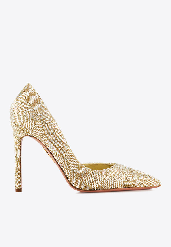 Aquazzura La Nuit 105 Pumps LNTHIGP0-NPL-PLA Beige