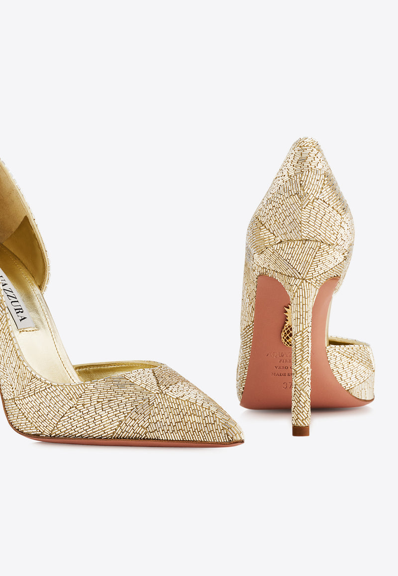 Aquazzura La Nuit 105 Pumps LNTHIGP0-NPL-PLA Beige