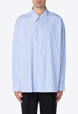 Studio Nicholson Striped Long-Sleeved Shirt Light Blue LOCHE1164/P_STUNI-PO