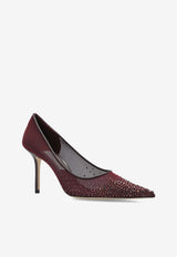 Jimmy Choo Love 85 Dégradé Crystal Mesh Pumps Bordeaux LOVE 85 NYT DEEP MERLOT/DEEP MERLOT