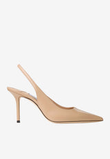 Jimmy Choo Love 85 Calf Leather Slingback Pumps Beige LOVE SB 85 CLF CHAI