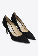 Jimmy Choo Love 85 Suede Leather Pumps Black LOVE85BWJ/S_JIMCH-010003