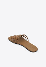 Loewe Anagram Petal Flat Sandals  Camel LPEA465X06LE/S_LOEW-3150