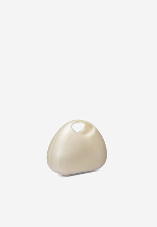 L’AFSHAR Jila Bubble Top Handle Bag Pearl LS25-15-031_PEARL