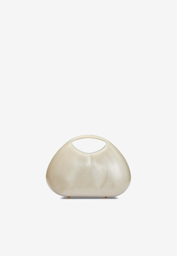 L’AFSHAR Jila Bubble Top Handle Bag Pearl LS25-15-031_PEARL