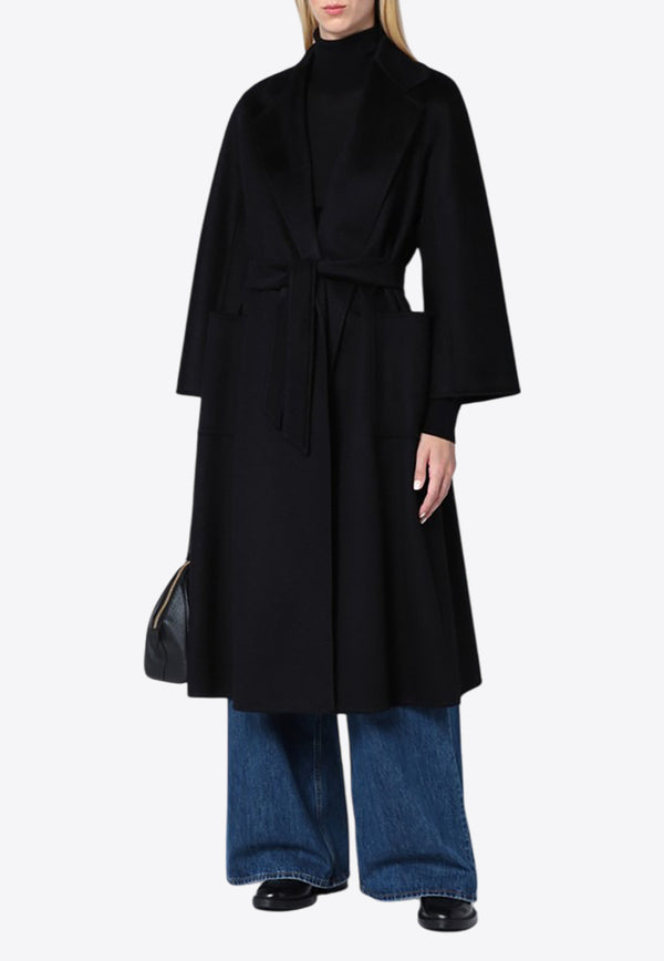 Max Mara Ludmilla Cashmere Long Coat Black LUDMILLAWO/P_MAXM-004