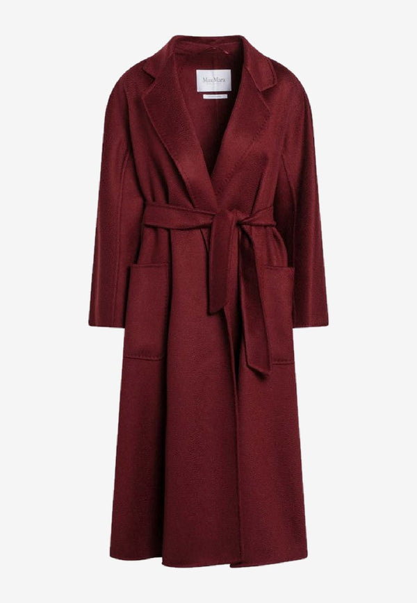 Max Mara Ludmilla Belted Cashmere Coat Wine LUDMILLAWS/R_MAXM-041
