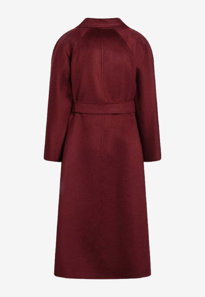 Max Mara Ludmilla Belted Cashmere Coat Wine LUDMILLAWS/R_MAXM-041