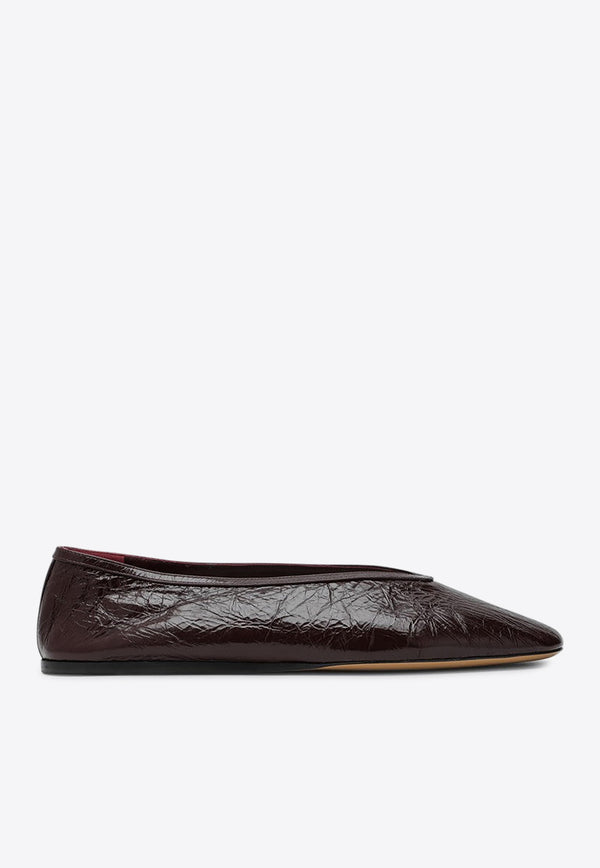 Le Monde Béryl Luna Leather Ballet Flats Bordeaux LUNNPL/P_LEMOB-AUB