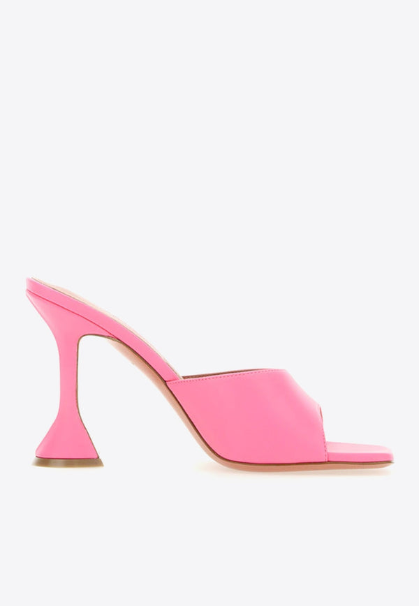 Amina Muaddi Lupita 95 Nappa Leather Sandals Pink LUPITASLIPPER_000_SHOPIN