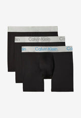 Calvin Klein Logo Waistband Micro Stretch Boxer Briefs - Set of 3 Black LV00NB41243W7_BLACK MULT