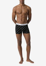 Calvin Klein All-Over Logo Boxer Shorts - Set of 3 Black LV00NB42863TH_MULTI COLO