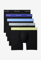 Calvin Klein Logo Waistband Boxer Briefs - Set of 5 Black LV00NB439540Y_MULTI COLO