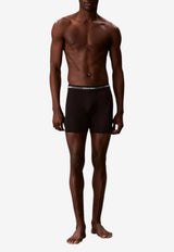 Calvin Klein Logo Waistband Long Boxer Briefs - Set of 3 Black LV00NB4538UB1_BLACK