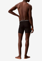 Calvin Klein Logo Waistband Long Boxer Briefs - Set of 3 Black LV00NB4538UB1_BLACK