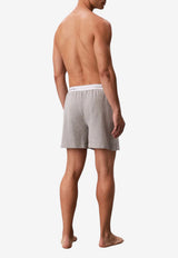Calvin Klein Logo Waistband Pajama Shorts Gray LV00NM2927P7A_GREY