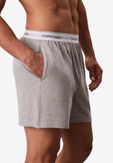 Calvin Klein Logo Waistband Pajama Shorts Gray LV00NM2927P7A_GREY