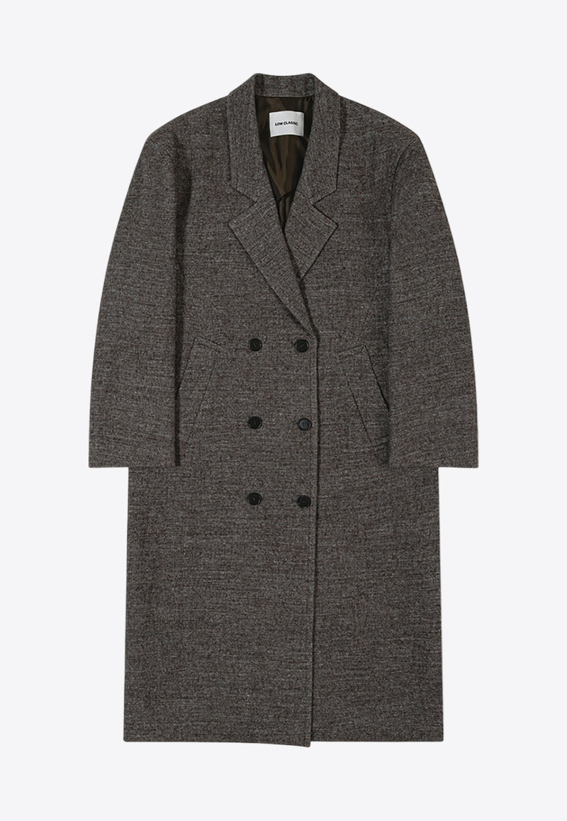 LOW CLASSIC Wool Oversized Long Coat LW243CT11_GRGREY