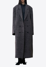 LOW CLASSIC Wool Oversized Long Coat LW243CT11_GRGREY