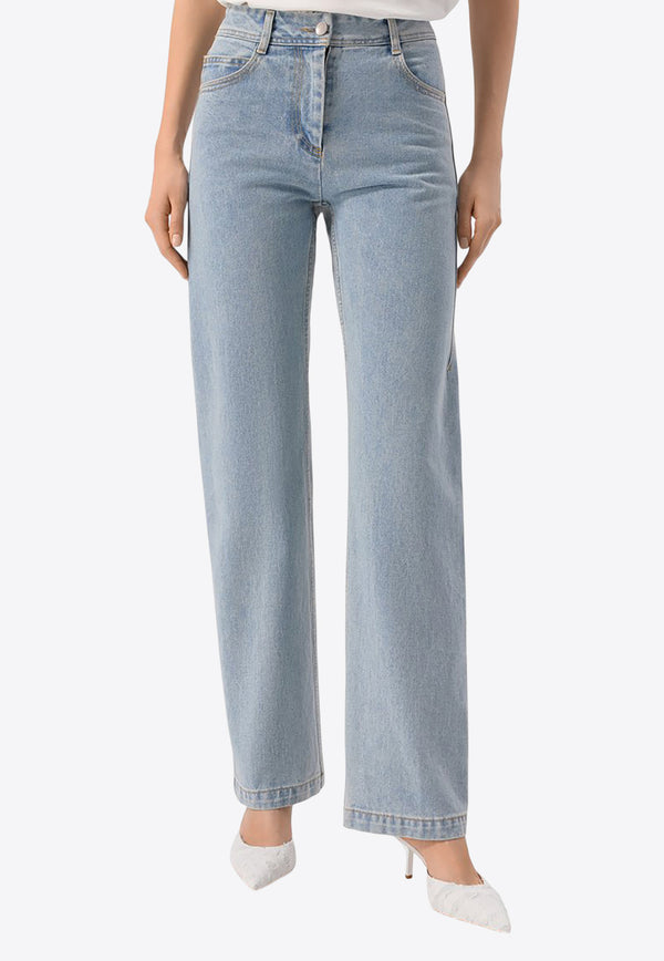 LOW CLASSIC Basic Straight-Leg Jeans Blue LW251PT23LU_DENIM