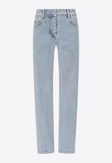 LOW CLASSIC Basic Straight-Leg Jeans Blue LW251PT23LU_DENIM