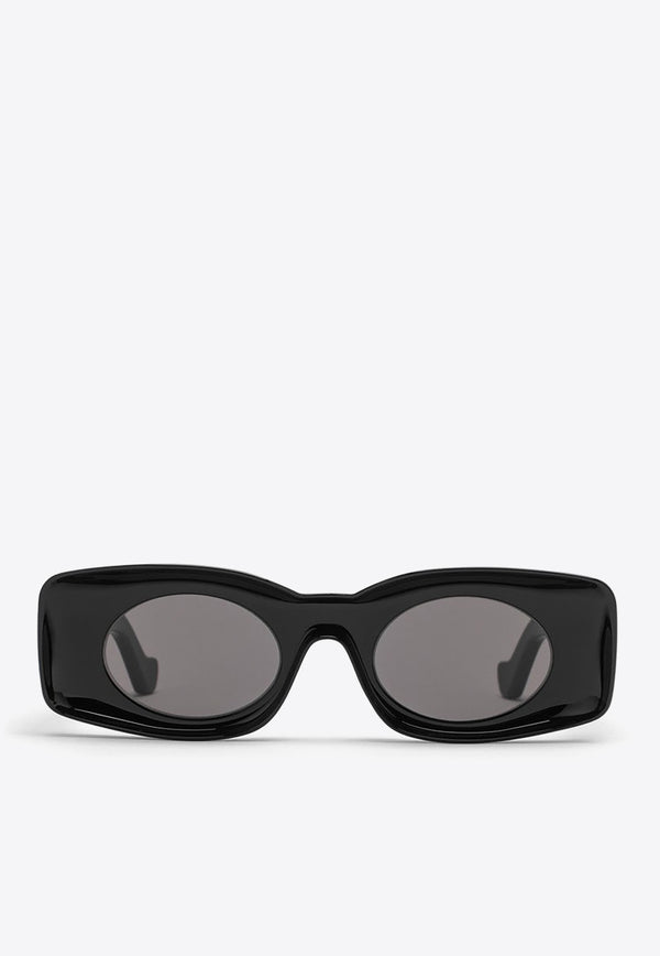 Loewe Paula's Ibiza Rectangular Sunglasses Gray LW40033IPVC/N_LOEW-4901A