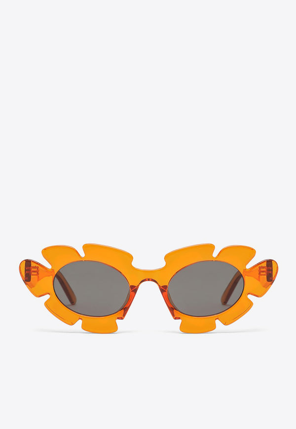 Loewe Flower Cat-Eye Sunglasses Orange LW40088UPVC/N_LOEW-4742A