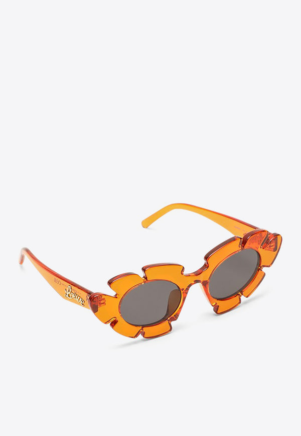 Loewe Flower Cat-Eye Sunglasses Orange LW40088UPVC/N_LOEW-4742A