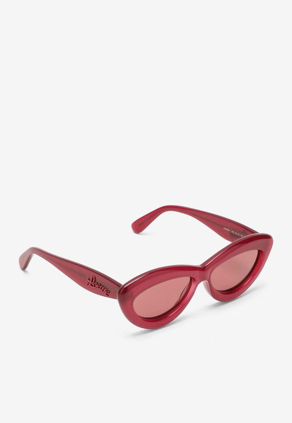 Loewe Cat-Eye Acetate Sunglasses LW40096IPVC/N_LOEW-5475Y