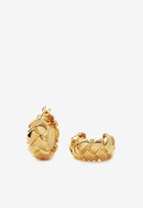 Missoma Jewellery X Lucy Williams Mini Waffle Hoop Earrings Gold LWA-G-E3-NSGOLD