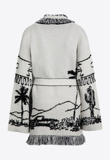 Alanui The Desert Road Fringed Cardigan White LWHB064E24KNI00E/P_ALANU-0310