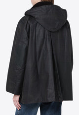 Barbour X GANNI Waxed Duffle Jacket  Green LWX1528LWX/S_BARBO-TN11