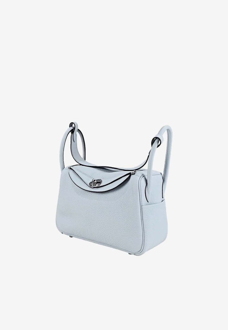 Hermès Lindy 26 in Bleu Pale Clemence Leather with Palladium Hardware