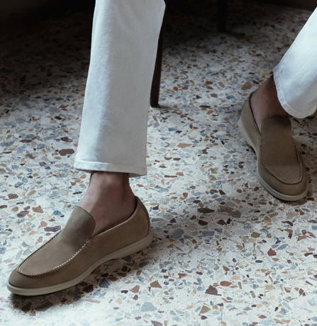 Loro Piana Suede Summer Walks Brown