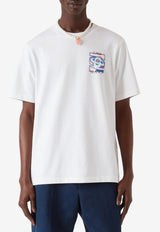 Casablanca Heat Map Logo Printed T‑shirt White M-SP26-JTS-001-07_WHITE