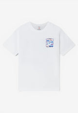 Casablanca Heat Map Logo Printed T‑shirt White M-SP26-JTS-001-07_WHITE