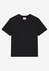 Casablanca Crystal Monogram T‑shirt Black M-SP26-JTS-001-10_BLACK